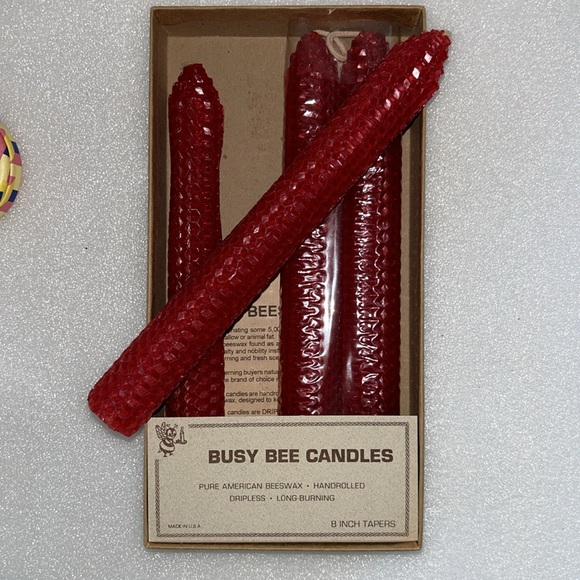 Busy Bee Handrolled Candles - Picture 2 of 2